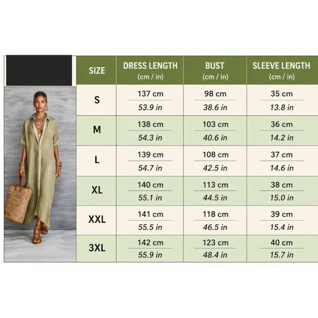 Minimalist Linen Cotton Dress Women Loose Maxi Shirt Dress Relaxed Everyday Summer Fashion Outfit
